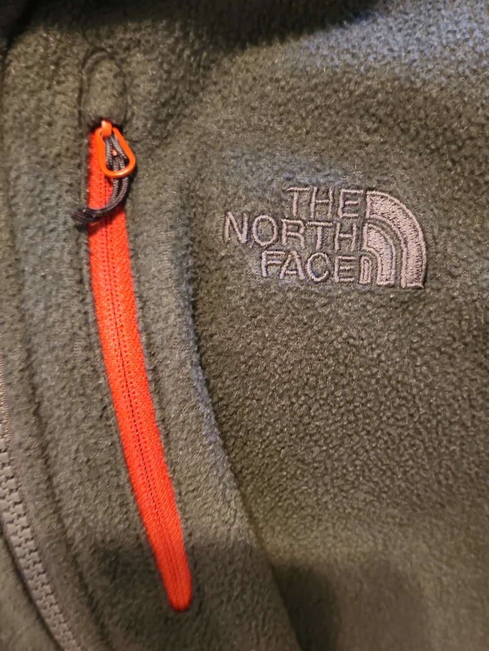 Men's The North Face Polartec Classic Fleece Jacket Charcoal Gray Size Medium